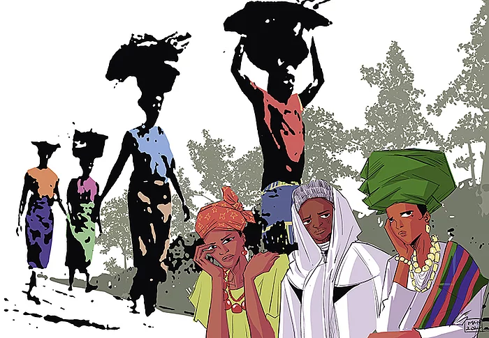  Bild zum Weltgebetstag 2026  mit dem Titel „Rest for the Weary“ von der Künstlerin Gift Amarachi Ottah 