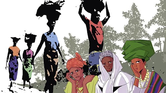  Bild zum Weltgebetstag 2026  mit dem Titel „Rest for the Weary“ von der Künstlerin Gift Amarachi Ottah 