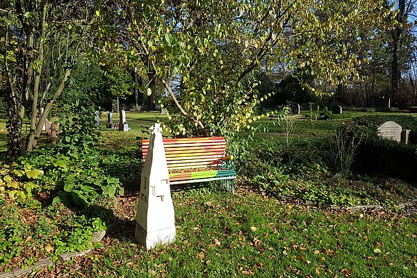 Sternchengrabfeld auf dem Flemhuder Friedhof